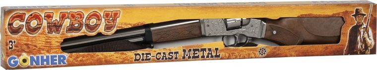 Gonher, strzelba kowbojska, metalowa, 8 naboi