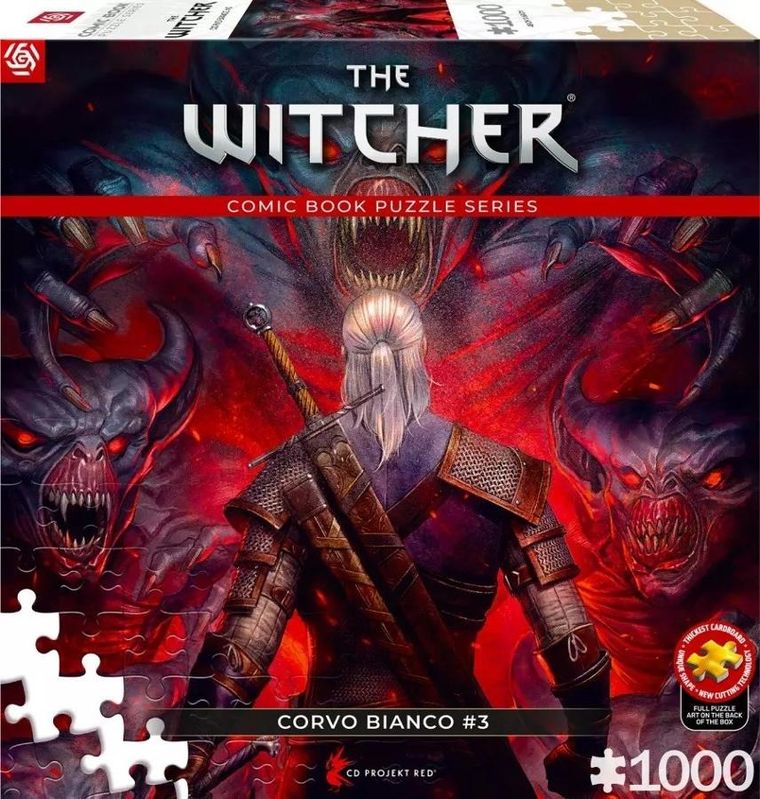 Good Loot, Comic Book, The Witcher, Corvo Bianco, puzzle, 1000 elementów