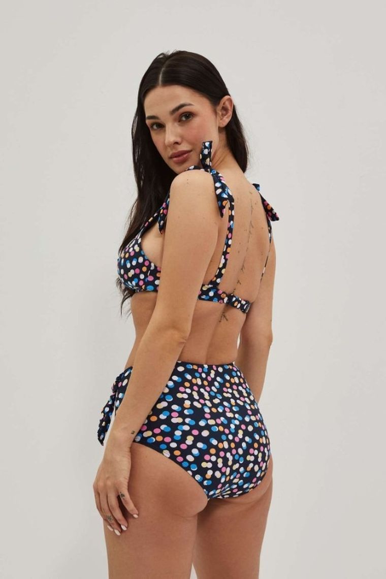 Góra od bikini damska, granatowa, Moodo