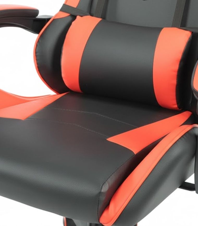 Gordon Trade, fotel gamingowy kubełkowy, regulowany, czerwony