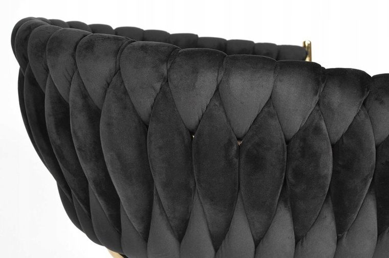 Gordon Trade, Glamour, krzesło welurowe, czarne