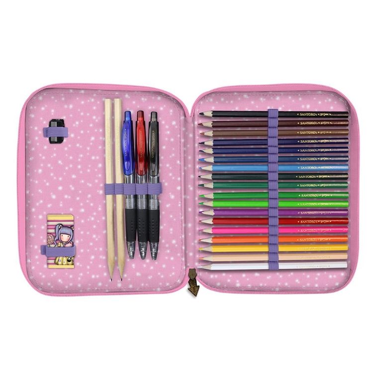 Gorjuss, Fairground, First Prize, podwójny piórnik z wyposażeniem