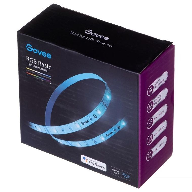 Govee, LED Strip Light, taśma LED, Wi-Fi, RGB, 5m