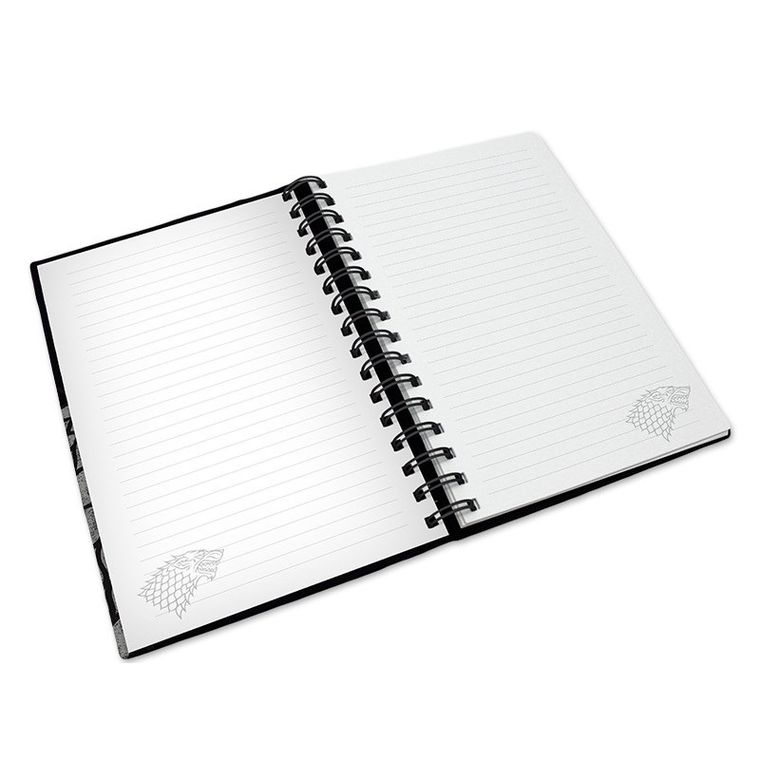 Gra o Tron, Stark, notes z gumką, 1 szt.