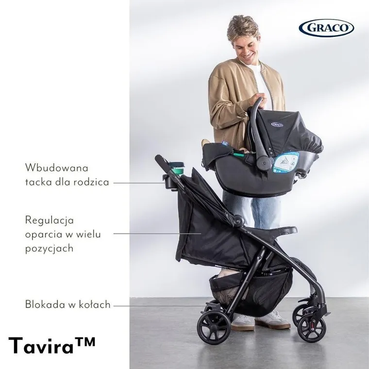 Graco, Tavira, wózek spacerowy, midnight