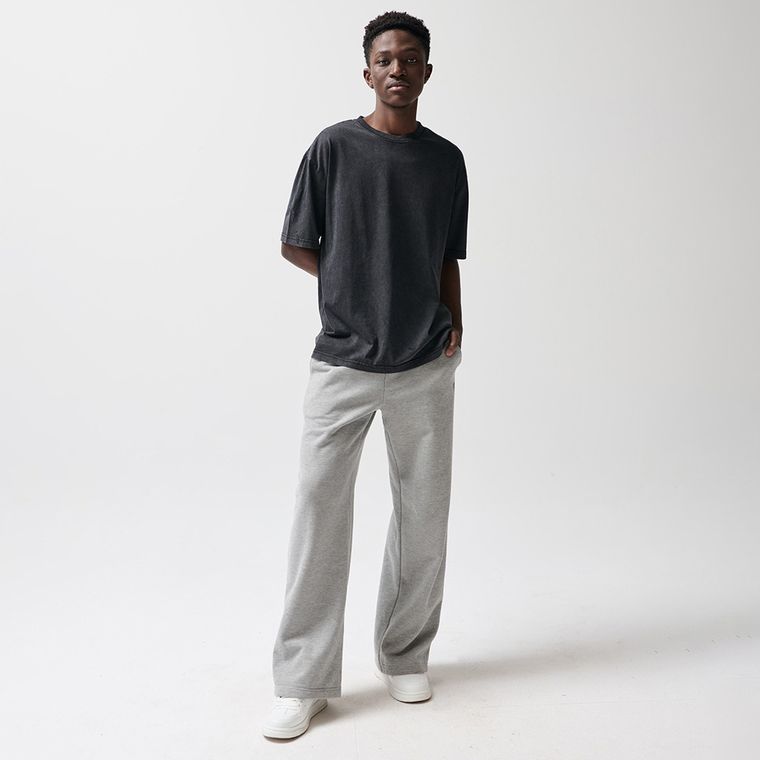 Grafitowy t-shirt regular NOWEAR