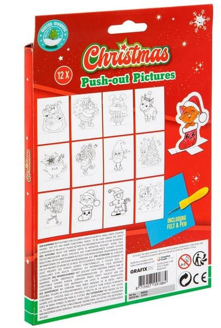 Grafix, obrazki świateczne, 15-20 cm