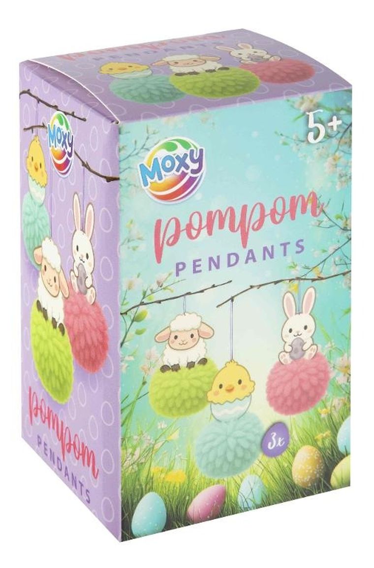 Grafix, Wielkanocne zawieszki z pomponami, zestaw kreatywny