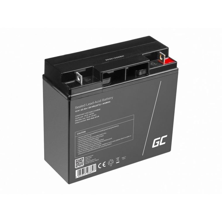 Green Cell, akumulator żelowy, AGM54, 12V, 22 Ah