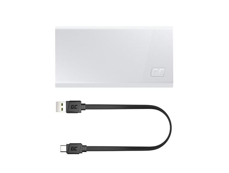 Green Cell, powerbank, Powerplay 20S, biały, 20000MAH 22,5W 3X USB-C PD 1X USB-A