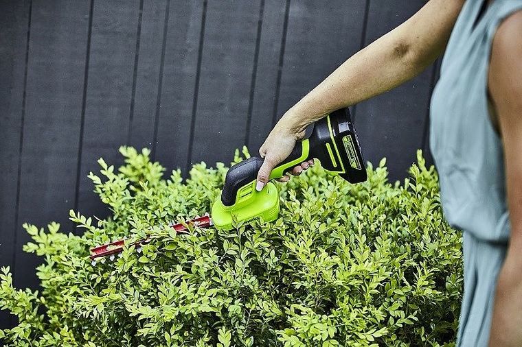 Greenworks, 24v nożyce do przycinania trawy i żywopłotów, G24shtk2