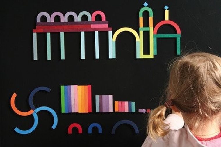 Grimm's, układanka magnetyczna, klocki drewniane, alfabet