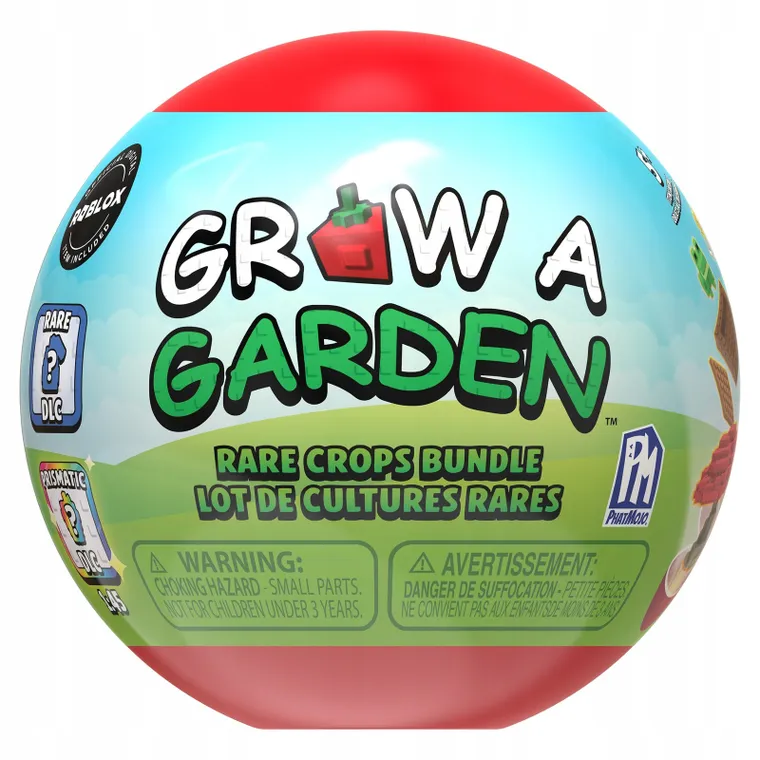 Grow a Garden, klocki z figurką w kuli niespodziance z kodem Roblox, 1 szt.