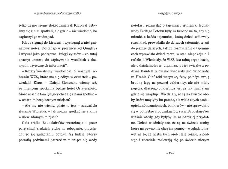 Groźna grota. Seria niefortunnych zdarzeń. Tom 11