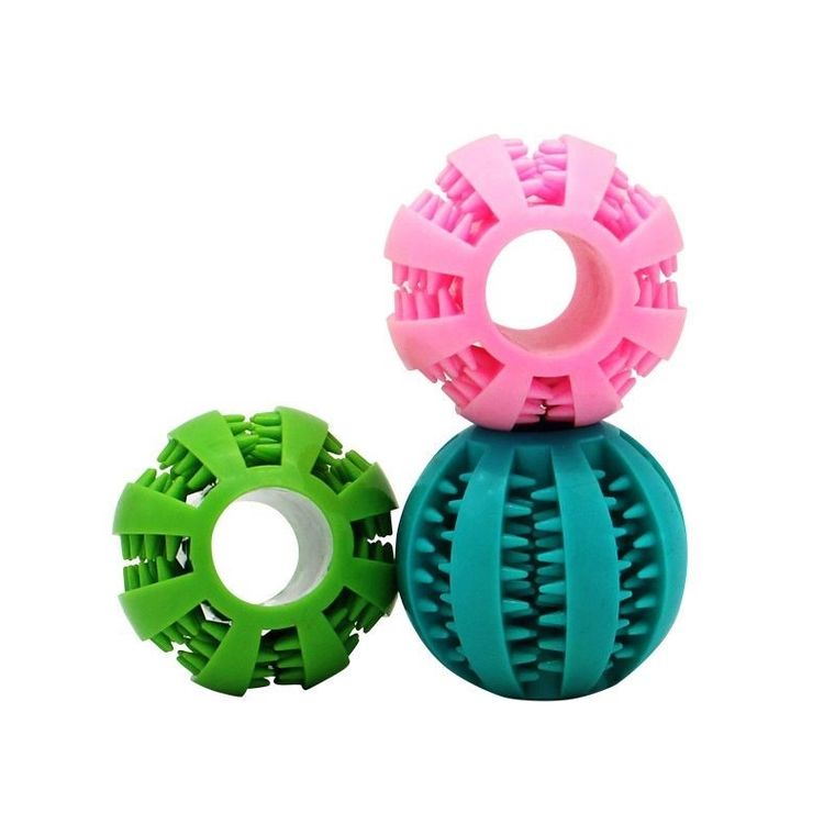 Gryzak dla psa z otworami na przysmaki, niebieski