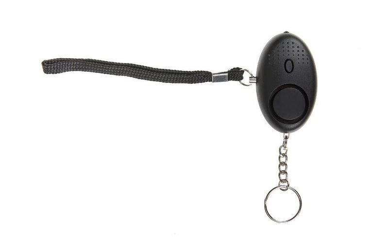 Guard, alarm osobisty Scorpion z latarką LED, czarny, syrena 120dB, YC-003-BL