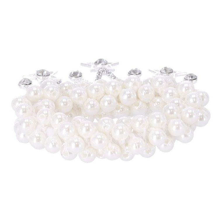 Gumka do włosów z perełkami i koroną