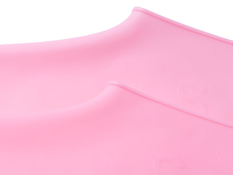 Gumowe wodoodporne ochraniacze na buty, rozmiar 26-34, jasnoróżowe