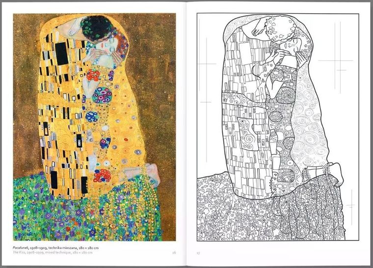 Gustav Klimt - zeszyt do kolorowania