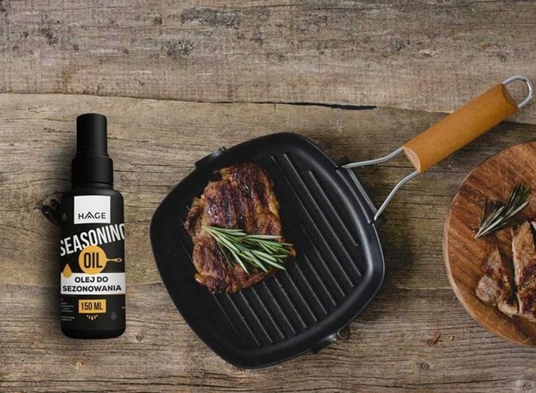 Hage, olej do konserwacji sezonowania naczyć żeliwnych, 150 ml