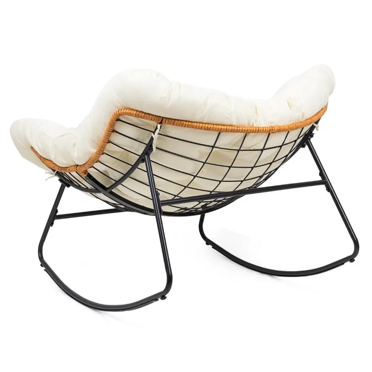 HaloFuture, bujany fotel, kokon skandynawski, XL, beżowy