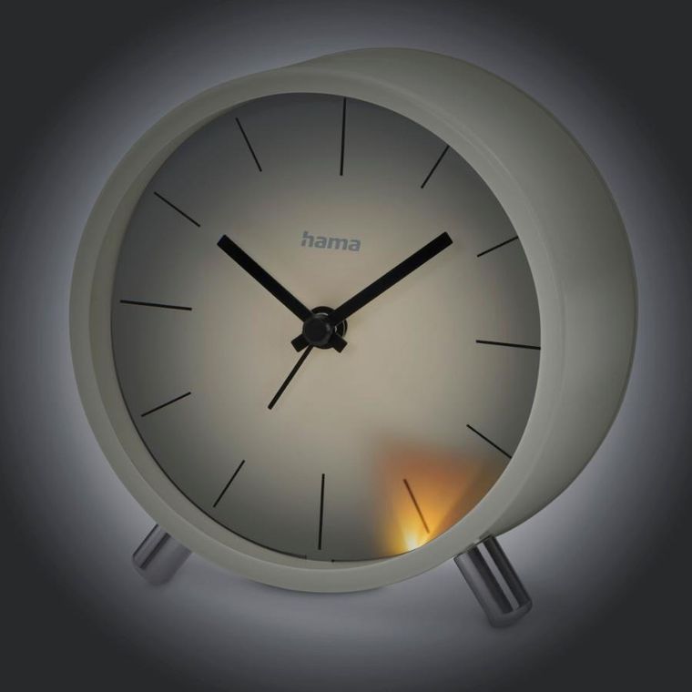 Hama, budzik, flores, szary