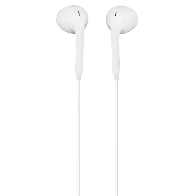 Hama, Glow II, słuchawki douszne, z mikrofonem, białe