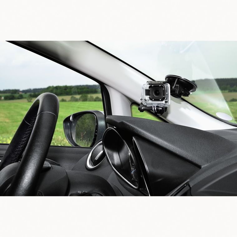 Hama, głowica kulowa 360, uchwyt z przyssawką do GoPro