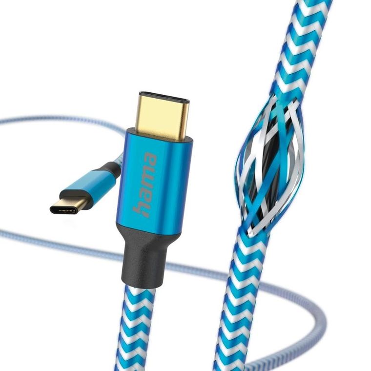 Hama, kabel USB C, 1,5m, niebieski