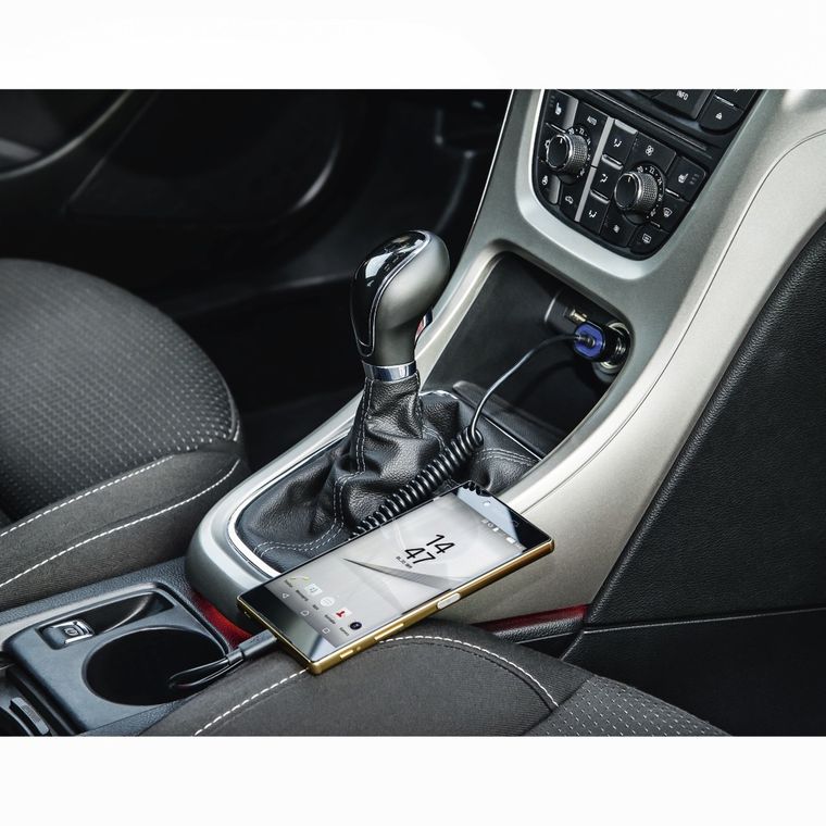 Hama, ładowarka samochodowa micro USB, 12V 2,4A