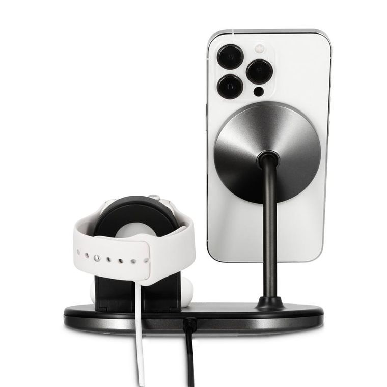 Hama, Magcharge Multi, ładowarka indukcyjna 3w1, 15 W, czarna