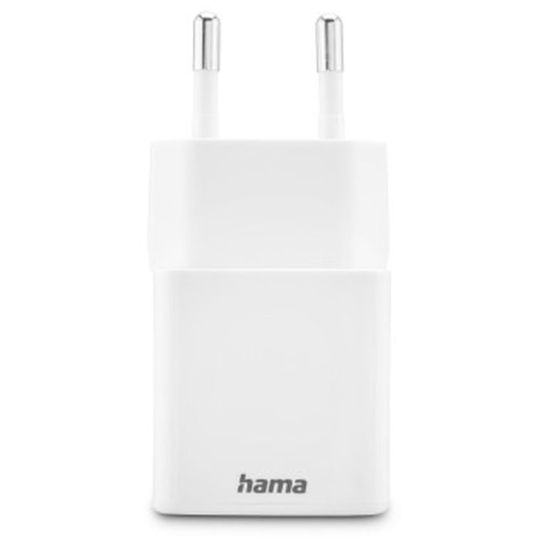 Hama, Power Delivery, ładowarka sieciowa, USB‑C, USB‑A, 20W, biała