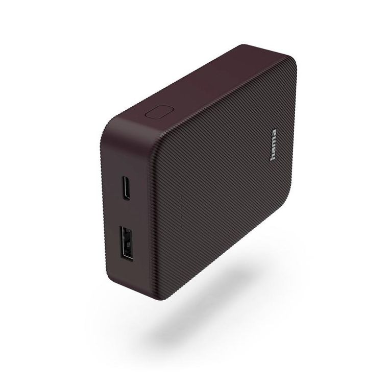 Hama, powerbank, Color 10 PowerPack, 10000 mAh, bordowy