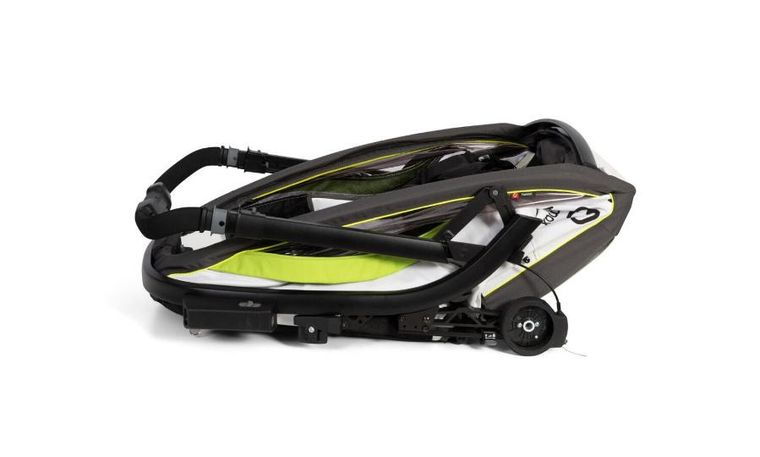 Hamax, Breeze, przyczepka rowerowa, podwójna, White/Green