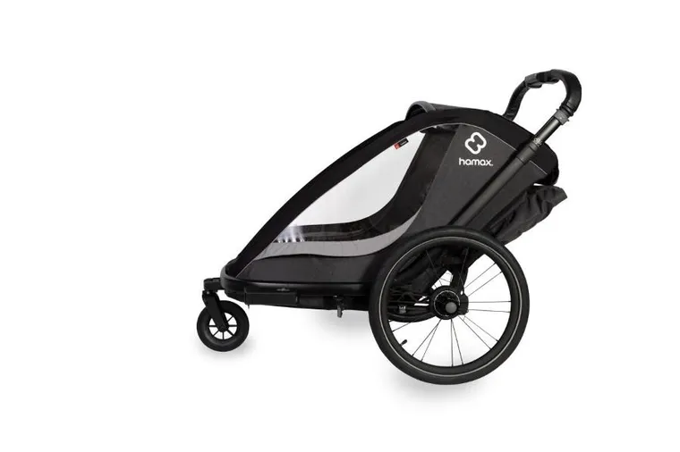 Hamax, Cocoon One, przyczepka rowerowa, grey/black