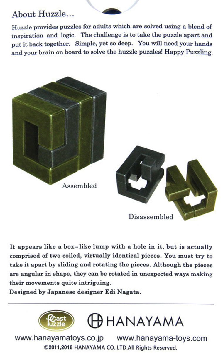 Hanayama, Huzzle Cast Coil, łamigłówka, poziom 4/6