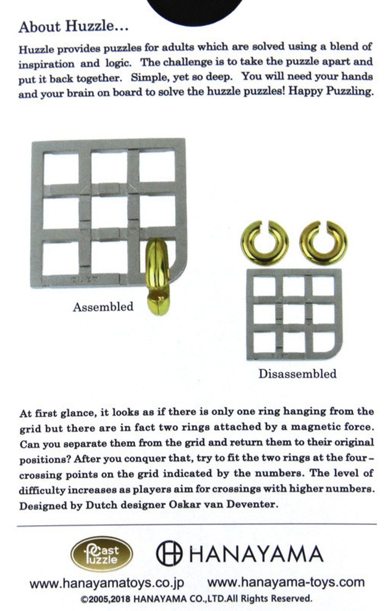 Hanayama, Huzzle Cast Duet, łamigłówka, poziom 5/6