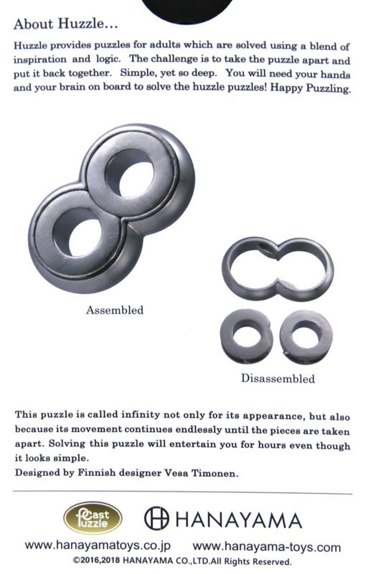 Hanayama, Huzzle Cast Infinity, łamigłówka, poziom 6/6