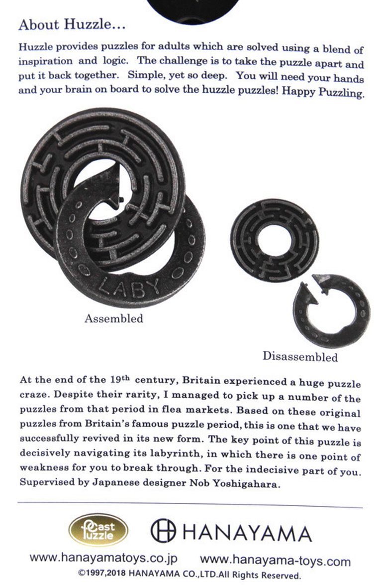 Hanayama, Huzzle Cast Laby, łamigłówka, poziom 5/6