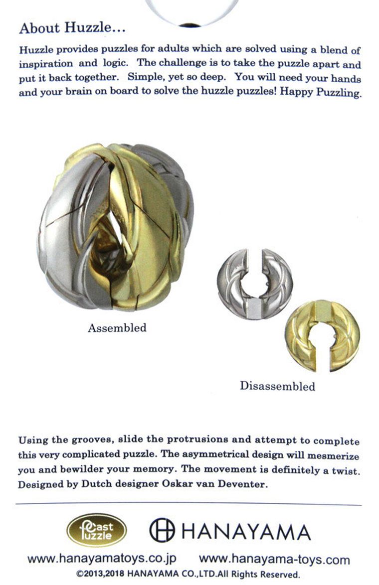 Hanayama, Huzzle Cast Twist, łamigłówka, poziom 4/6