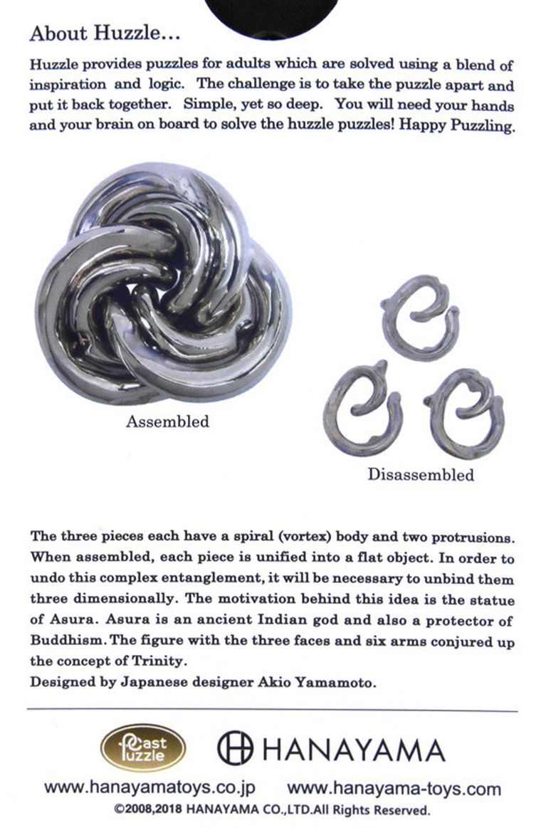 Hanayama, Huzzle Cast Vortex, łamigłówka, poziom 6/6