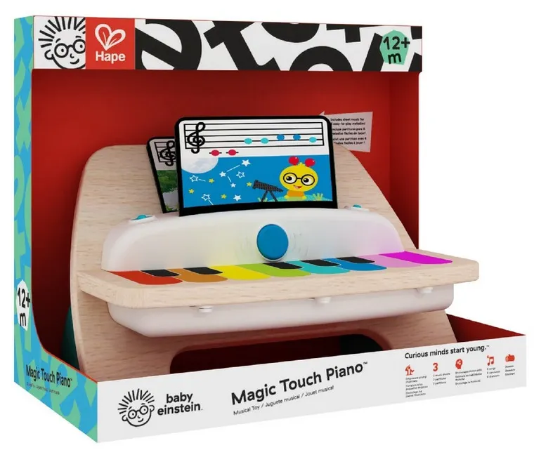 Hape, Baby Einstein, Magiczne dotykowe pianinko, zabawka muzyczna