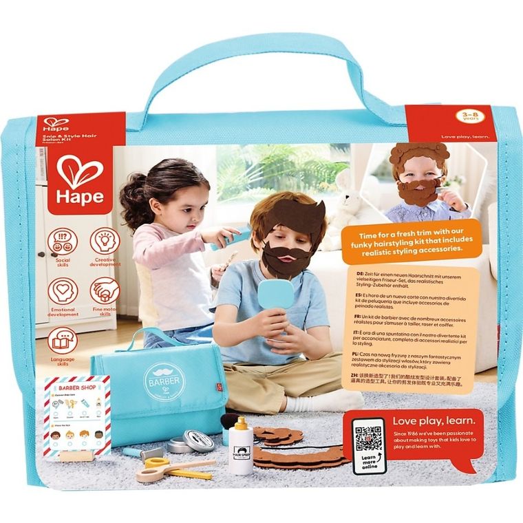Hape, Zestaw Małego Barbera, zestaw kreatywny