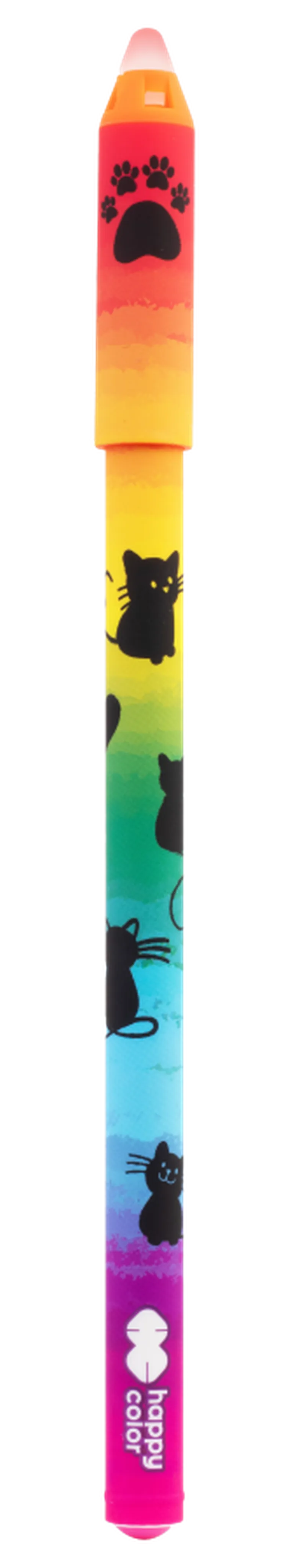Happy Color, Miaow! długopis wymazywalny, niebieski, 0,5 mm, 1 szt.