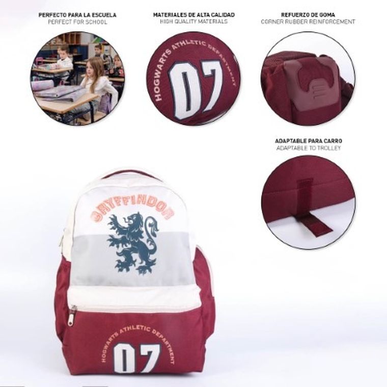 Harry Potter, plecak szkolny, biały