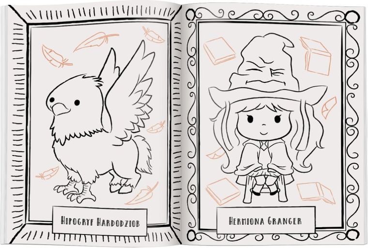 Harry Potter. Postacie i stworzenia. Kolorowanka