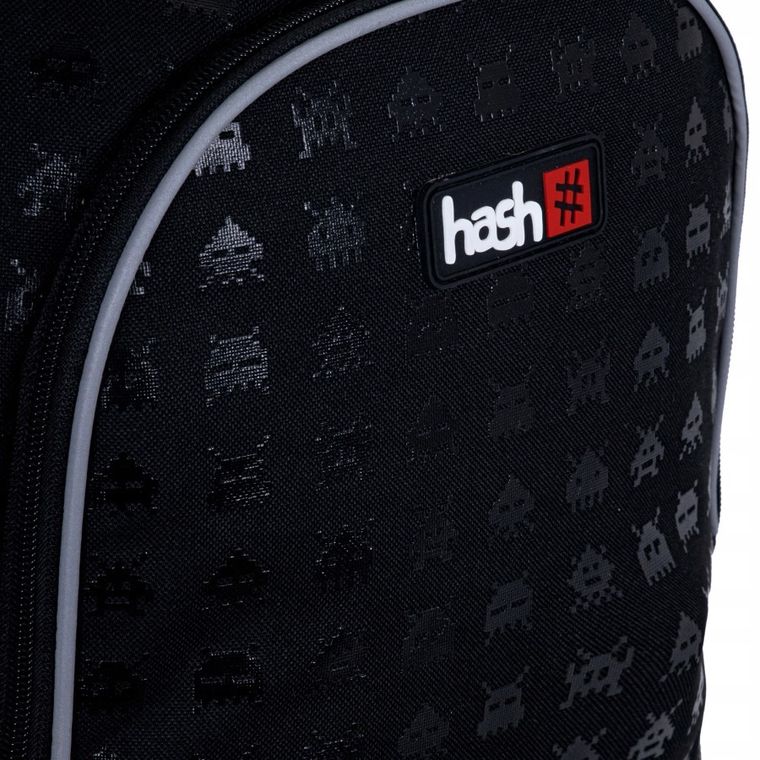 Hash, plecak szkolny, 3-komorowy, Black Gamer