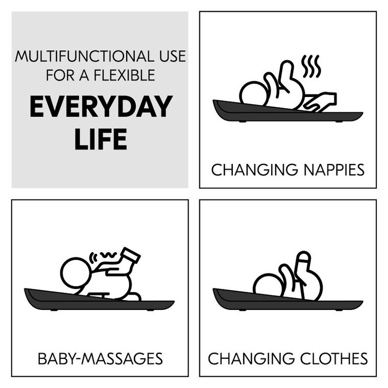 Hauck, Change N Clean, przewijak, Anthracite