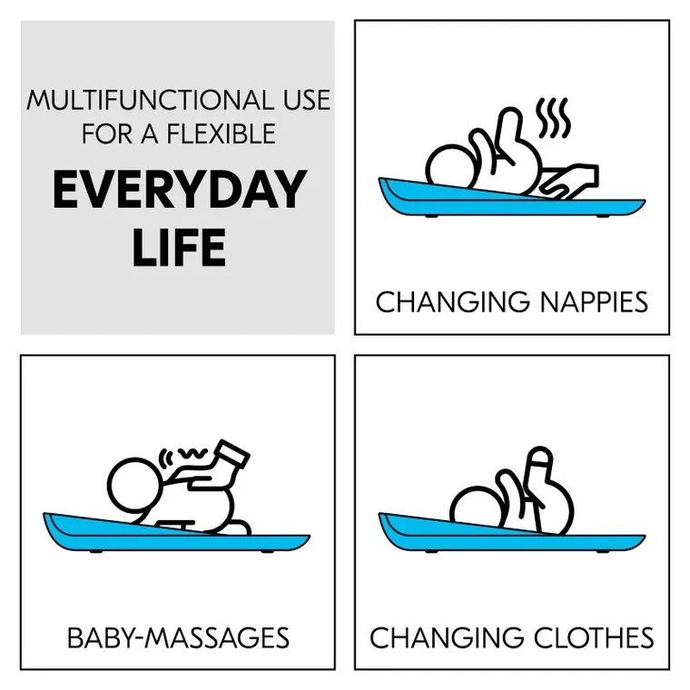 Hauck, Change N Clean, przewijak, Light Blue