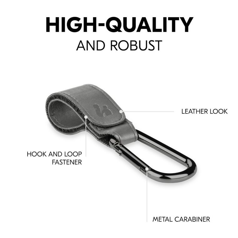 Hauck, haczyki do wózka, Grey